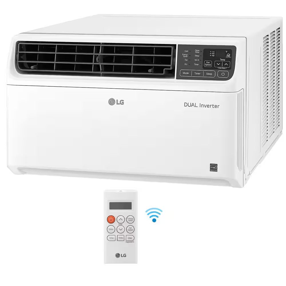 18,000 BTU Dual Inverter Smart Window Air Conditioner with Wi-Fi Enabled and Remote in White 479