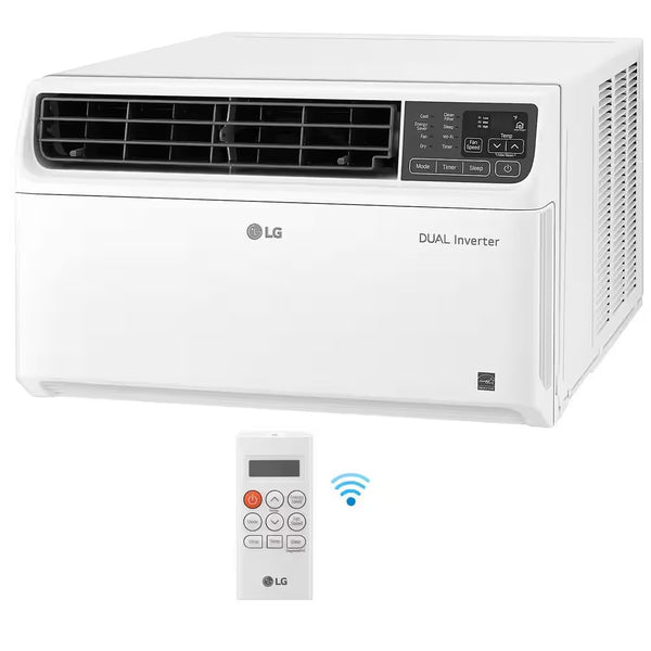 18,000 BTU Dual Inverter Smart Window Air Conditioner with Wi-Fi Enabled and Remote in White 479