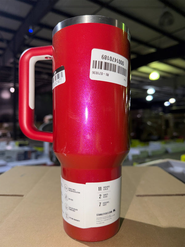 Stanley 40 oz Red Sparkle Tumbler NO LID NO STRAW 1013