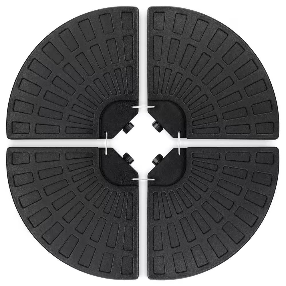 HDPE Plastic Patio Umbrella Base in Black - J2 - 357