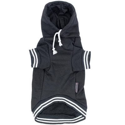 Parisian Pet 'Bestie Hoodie' in Black - Trendy Pet Hoodie for Dogs & Cats, Perfect for Fall & Winter-Valentine's Day M -G8-0189