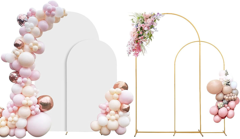 Arch Backdrop Stand Set (2-Pc) w/ Covers — F31
