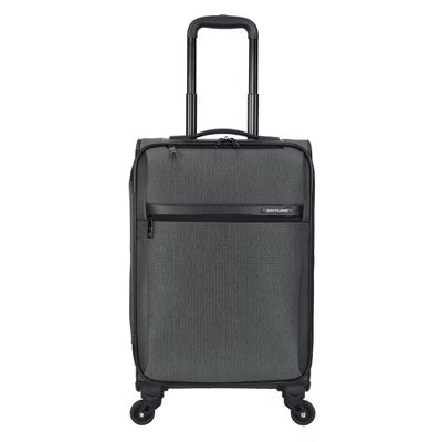 Skyline Softside Carry On Spinner Suitcase - Gray Heather 344