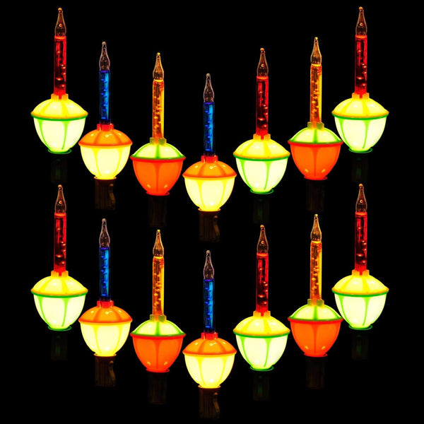 Joiedomi 2-Pack Christmas Bubble String Light - Traditional Bubbles Lights 14 Bulbs with 2 Spare Replacement, Old Fashion Vintage Holiday Decorations for Christmas Tree Fireplace Mantel (Multicolor) 1391