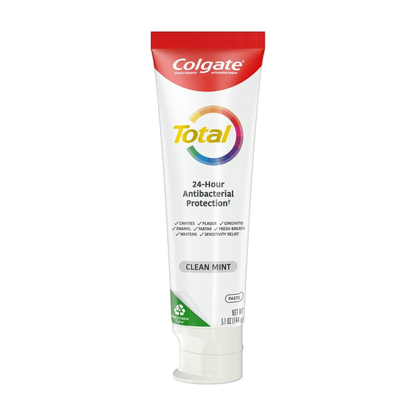 Colgate Total Active Prevention Clean Mint Toothpaste, 5.1 oz, 2 pk - C4 - 1354