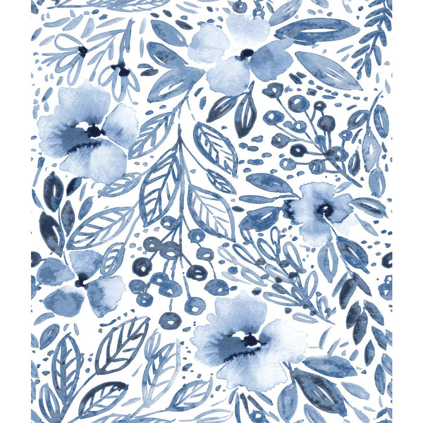 RoomMates 28.18-sq ft Blue Vinyl Novelty Self-adhesive Peel and Stick Wallpaper - G12 - 269