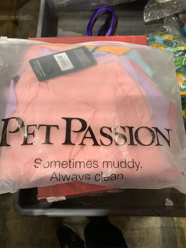 Pet Passion Toby II - The Perfect Tee, 8 Pack Short Sleeve Pet T-Shirt 100% Organic Cotton Tees Clothes for Small, Medium, Large Dogs , Rainbow Pink, Small -F12-0204