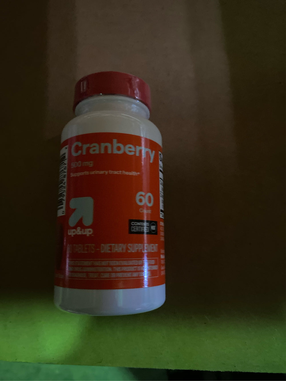 Cranberry Dietary Supplement Tablets - 60ct - up&up : 500mg Per Serving - L10 - 155