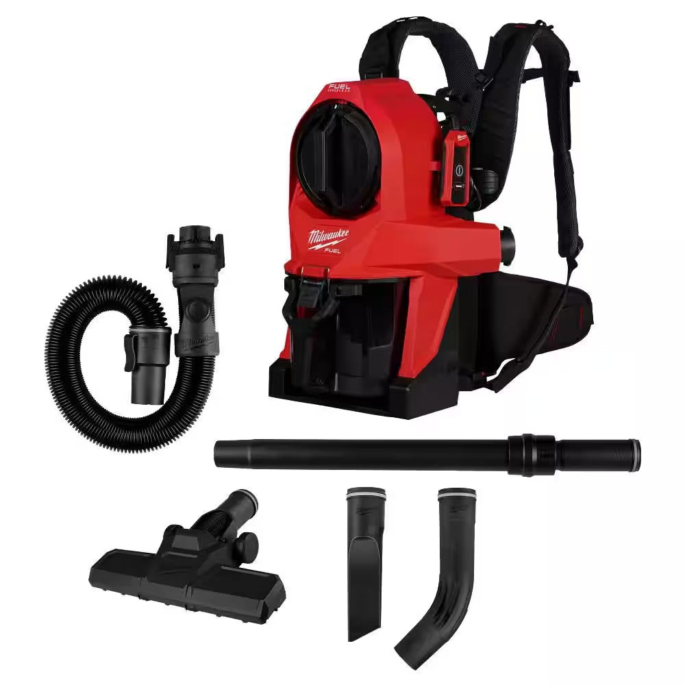 M18 FUEL 18-Volt Lithium-Ion Brushless Red HEPA Multisurface 1 Gal. Cordless 3-in-1 Backpack Vacuum (Vacuum-Only) M159