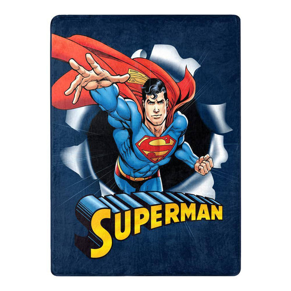 Superman Hero Burst Silk Touch Throw Blanket -F8-0101