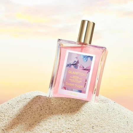 Glampton Sweet Sugar Shimmer Oil for Women, 3.4 fl oz -L4-1494