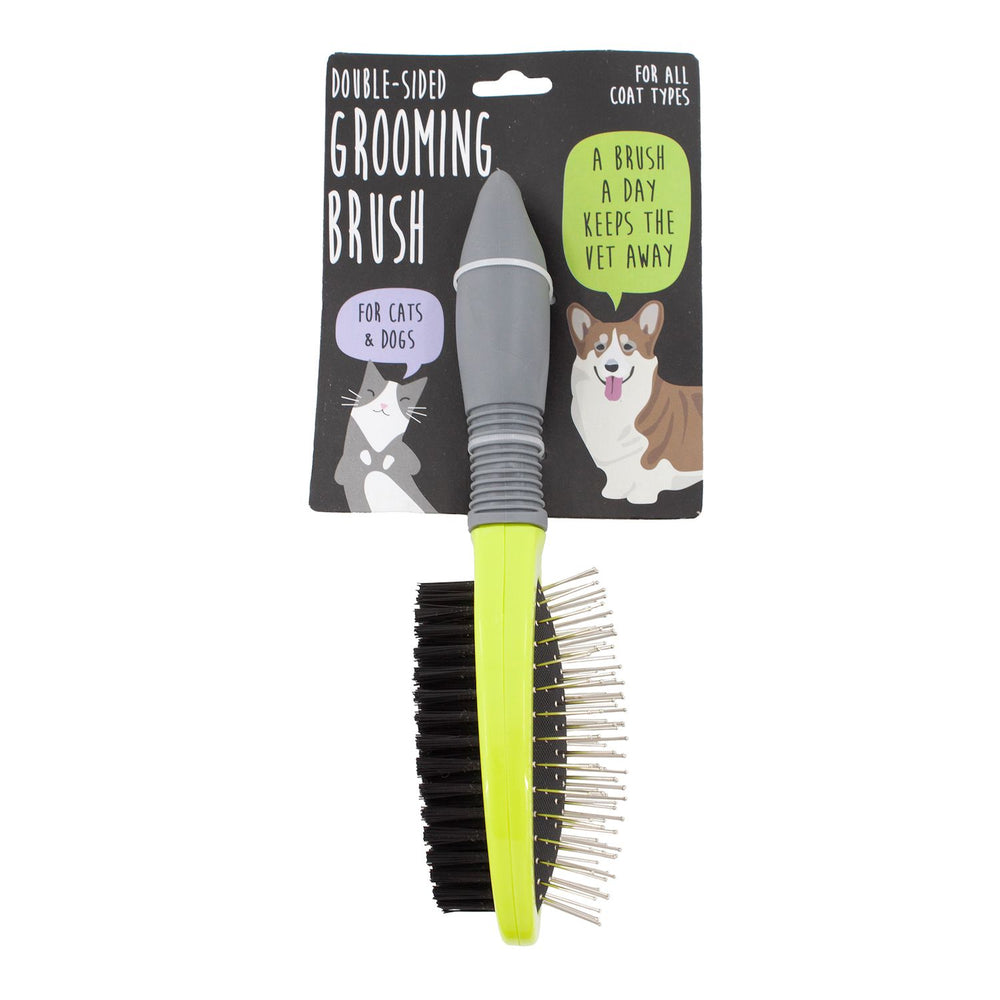 Precious Tails Double Sided Pet Grooming Brush - L10 - 533