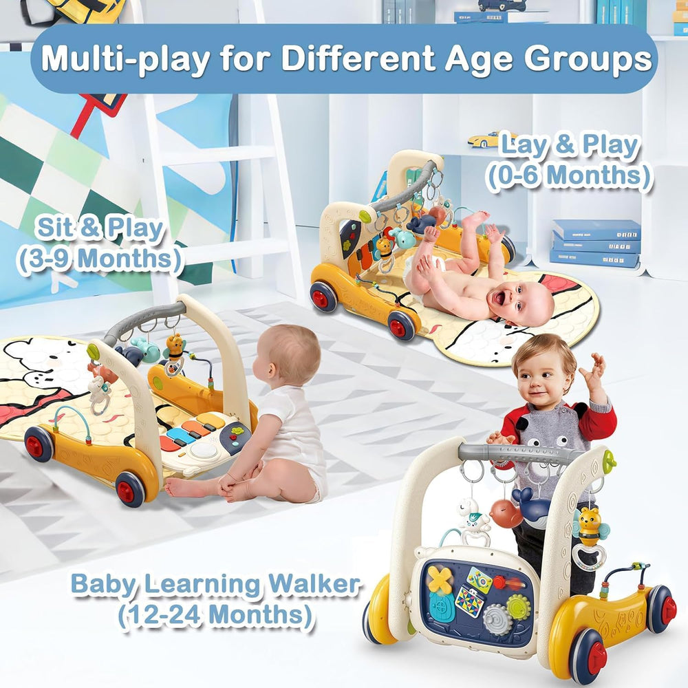 Baby Play Mat Activity Gym, Baby Kick Play Piano Gym Mats Musicial Lights, Tummy Time Toys Mat for Infant Babies Newborn Toddlers Boys Girls. 1330