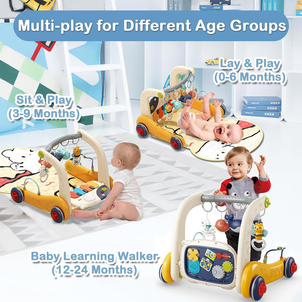 Baby Play Mat Activity Gym, Baby Kick Play Piano Gym Mats Musicial Lights, Tummy Time Toys Mat for Infant Babies Newborn Toddlers Boys Girls. 1330