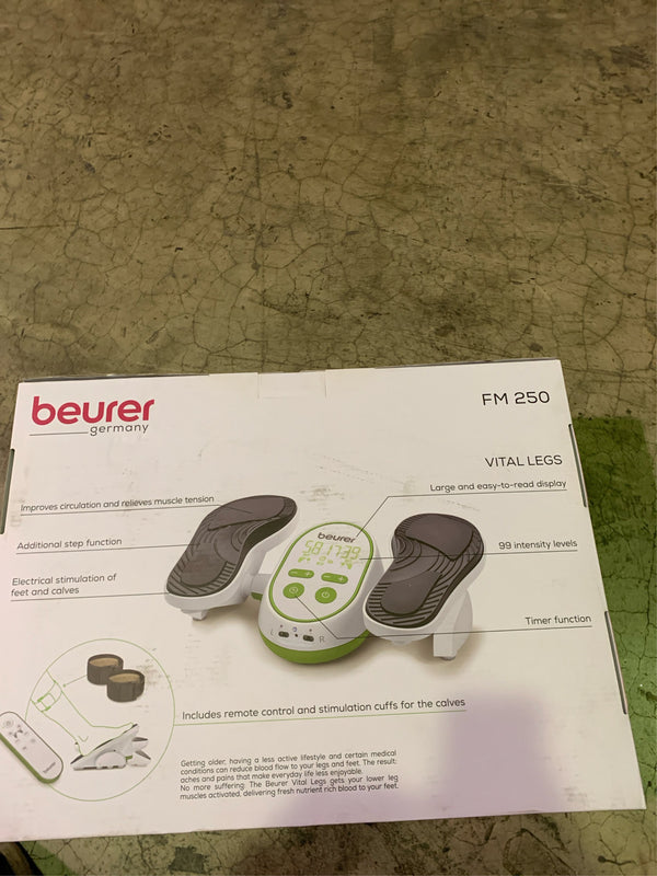 Beurer Vital Legs EMS Booster for Circulation on Feet & Calves, Reduces Swelling & Cramps, FM250 - J6-0235 -J7-0236 -J6-0237 -C2-0324 -A7-0539