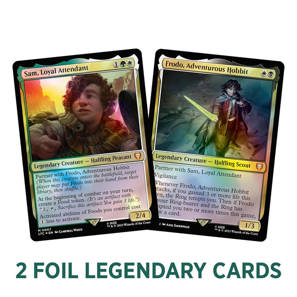 Magic The Gathering The Lord of The Rings: Tales of Middle-Earth Commander Deck 2 + Collector Booster Sample Pack 1345