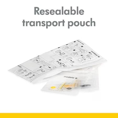 (Lot of 2) Medela Breast Milk Storage Bags, 6oz/180ml, Clear with Measurements, 68060, 25 Count - F10 - 261