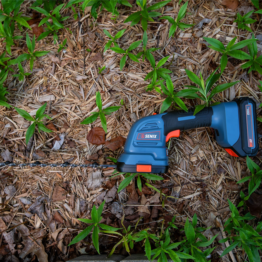 SENIX 20-volt Max 8-in Battery Hedge Trimmer 2 Ah (Battery and Charger Included) 1785