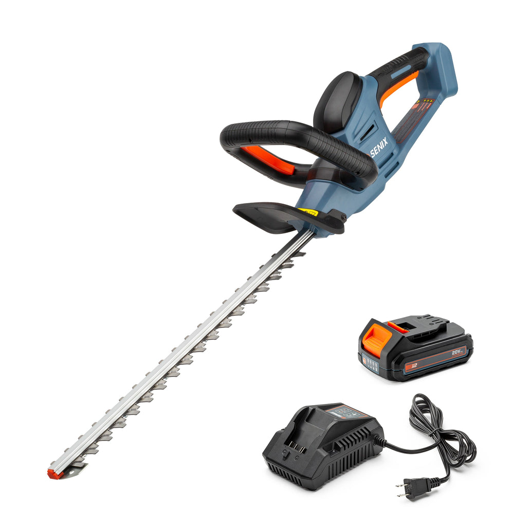 SENIX 20-volt Max 18-in Battery Hedge Trimmer 2 Ah (Battery and Charger Included) - 1402
