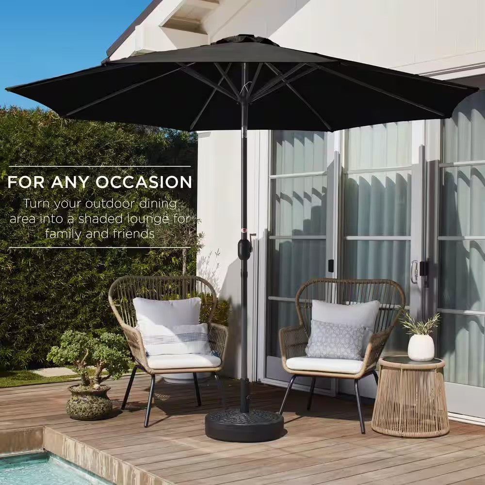 10 ft. Market Tilt Patio Umbrella in Black - A1 - 499