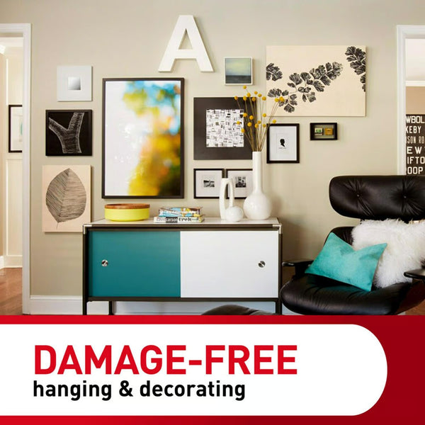 (Pack of 2) 3M Command White Large Picture Hanging Strips 16 lb 12 pk - F3 - 817