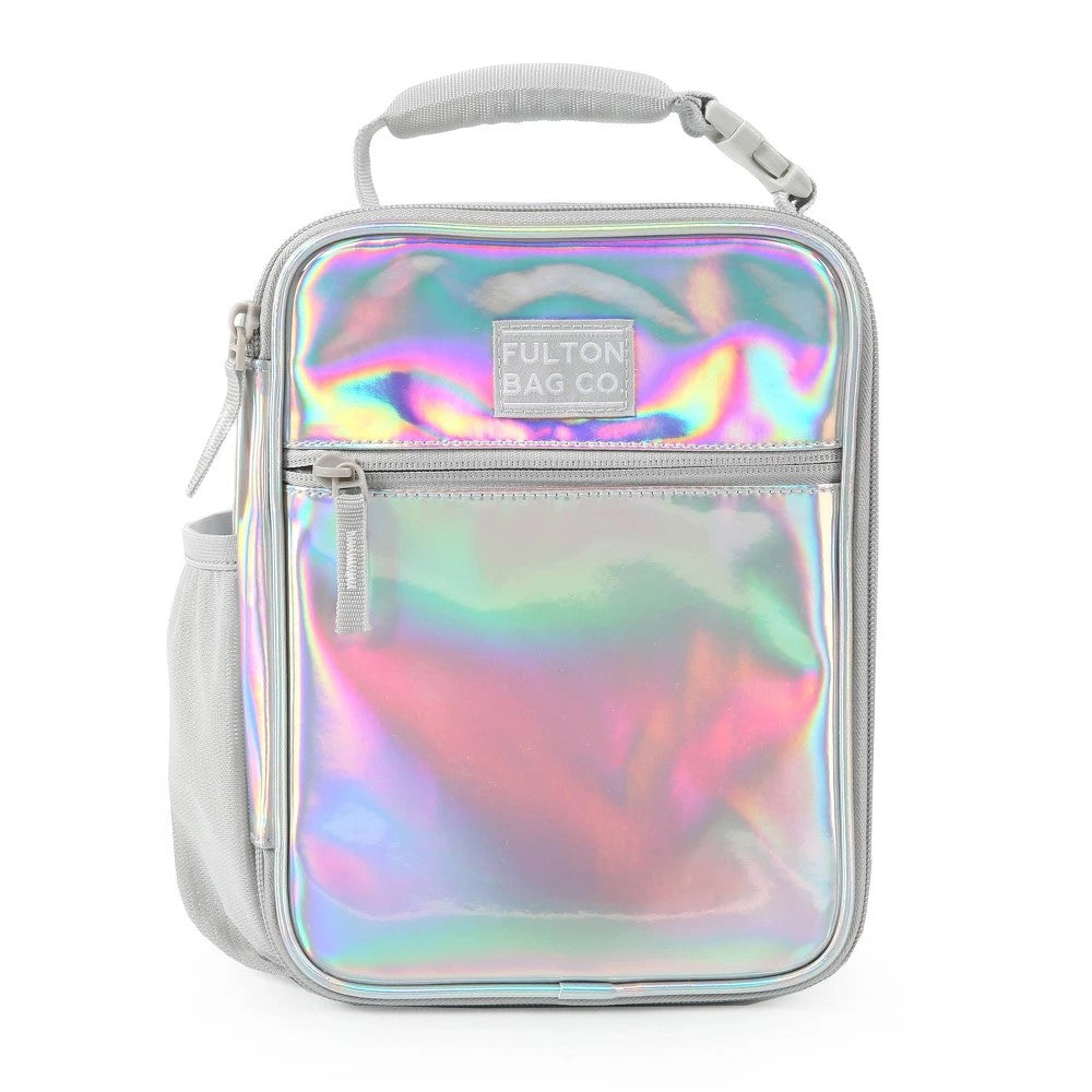 Fulton Bag Co. Upright Lunch Bag - White Holographic - 1181