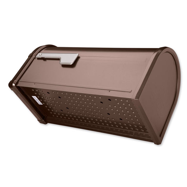 Architectural Mailboxes Hillsborough Classic Galvanized Steel Post Mount Copper Mailbox 1921