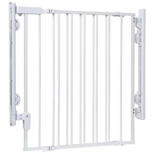 Safety 1st Ready to Install 28 in. Top of Stairs Child Safety Gate in White - H14 - 1773