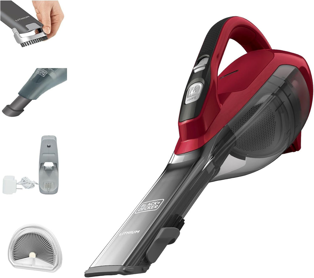 BLACK+DECKER dustbuster AdvancedClean Cordless Handheld Vacuum, Home and Car Vacuum (HLVA320J26) 880