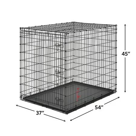 MidWest Homes For Pets XX-Large Single Door Metal Wire Dog Crate, 54" - B1 - 428