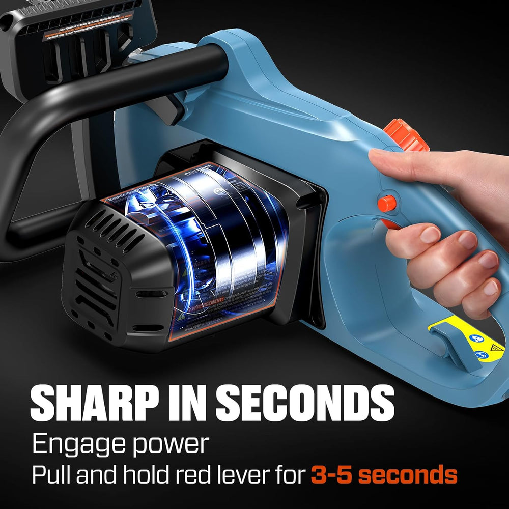 SENIX Electric Chainsaw, 18" Corded Chainsaw,15 Amp Chain Saw for Wood Cutting, Tree Trimming, Garden Tool for Pruning, Branch Cutting, Yard, Fathers Day Gift for Men,Gardener, CSE15-M 1542