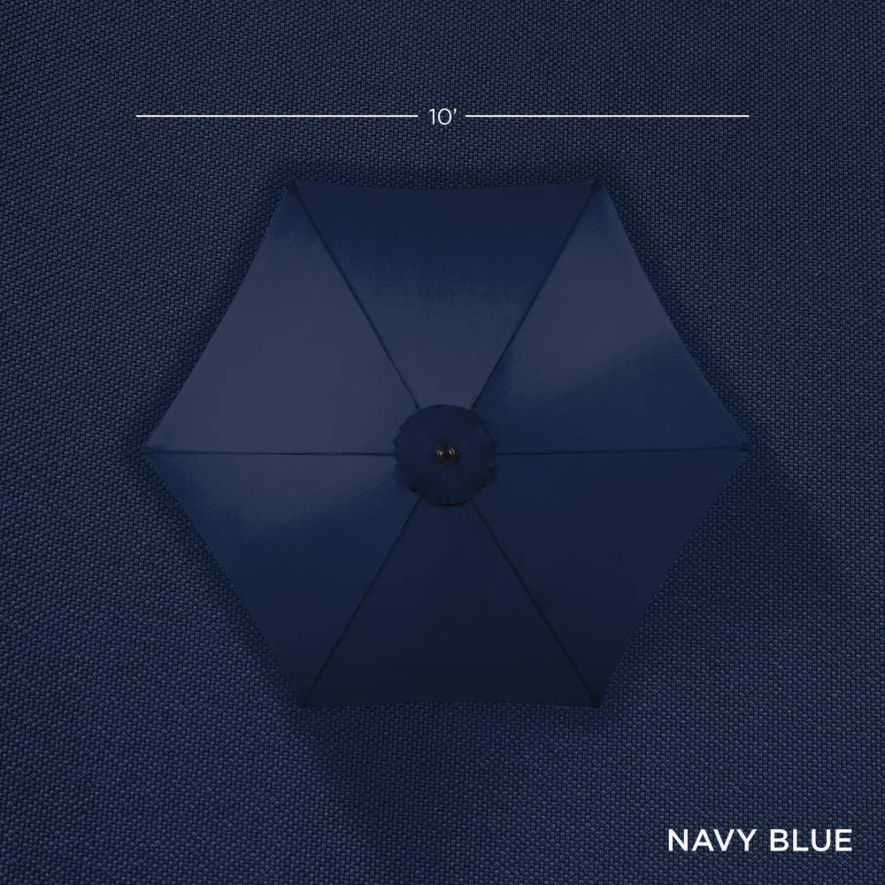 Best Choice Products 10 ft. Market Tilt Patio Umbrella in Navy Blue -L7-1557