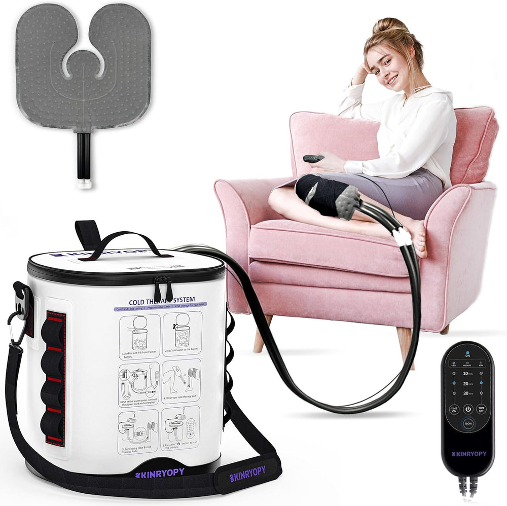 Cold Therapy Machine w/ Timer & Knee Pad — F166