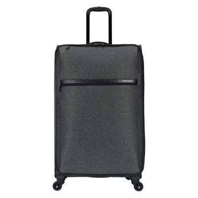 Skyline Softside Large Checked Spinner Suitcase - Gray Heather 303