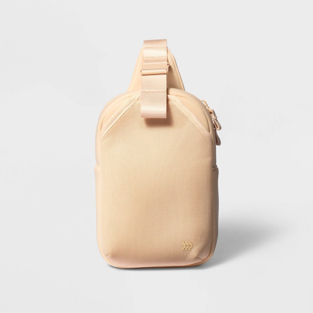 Water Bottle Crossbody Bag - All in Motion  Cream: Adjustable Strap Softside Handbag 1204