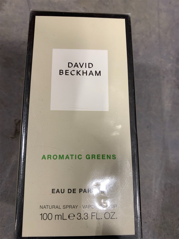 David Beckham Aromatic Greens Eau de Parfum 3.3 fl oz (Pack of 1), Notes of Lemon, Green Apple, and Cedarwood, Men's Fragrance, Long Lasting, Everyday Fragrance, Travel Size -K10-0567