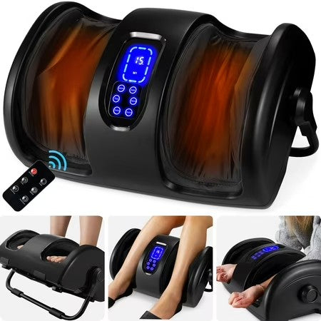 Best Choice Products Foot Massager Machine, Therapeutic Reflexology Massager w/ High-Intensity Rollers - Satin Black - G1 - 1941