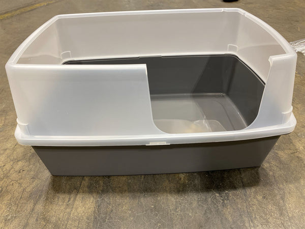 IRIS USA Extra Large Litter Box, Open Top Extra-Large Litter Box for Big Cats and Multi-Cat Households, High Sided Scatter Shield, Easy to Clean, 30" L x 20" W x 14" H - G11 - 192