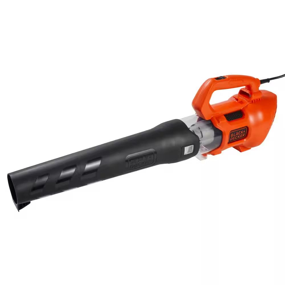 BLACK+DECKER 9 AMP 140 MPH 450 CFM Corded Electric Handheld Axial Leaf Blower L57 - Tested and Working