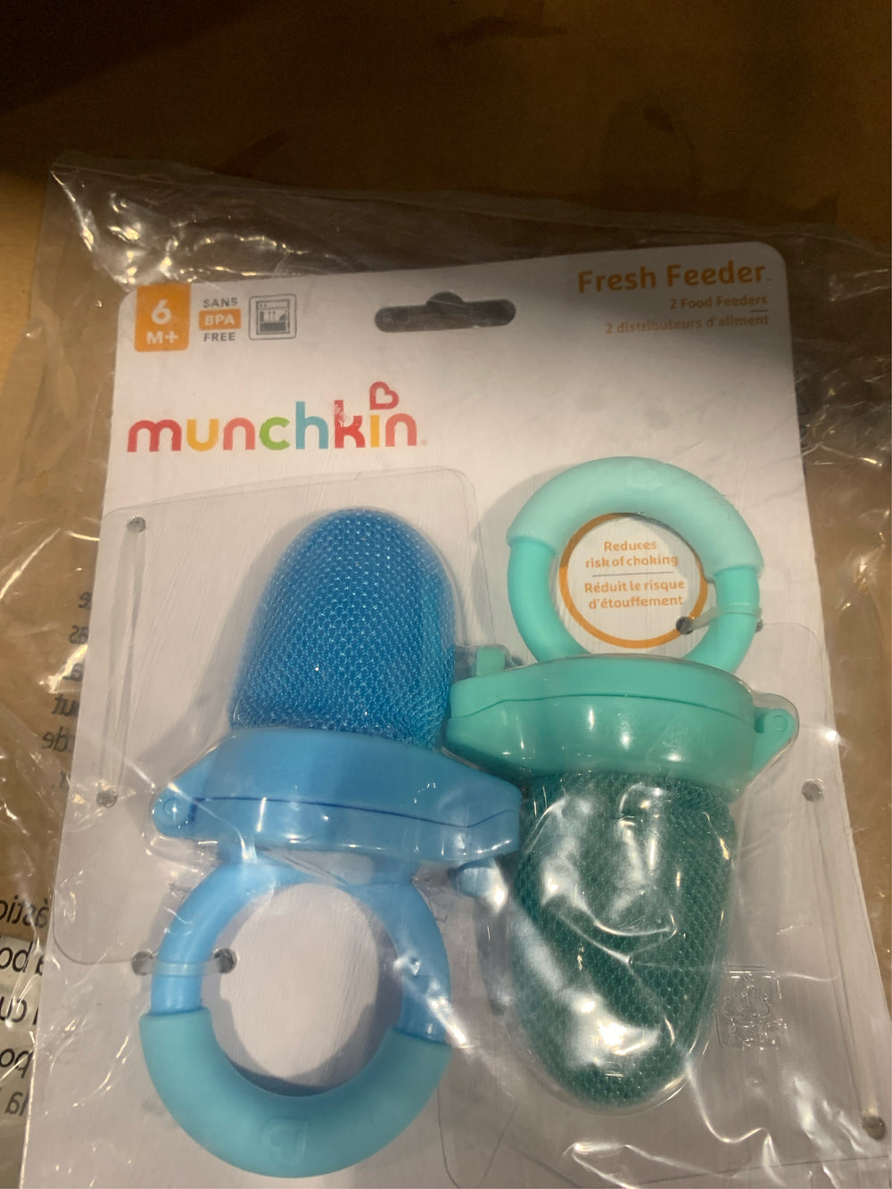 Munchkin  Fresh Food Feeder, Blue/Mint, Unisex, 2 Pack -K14-0658