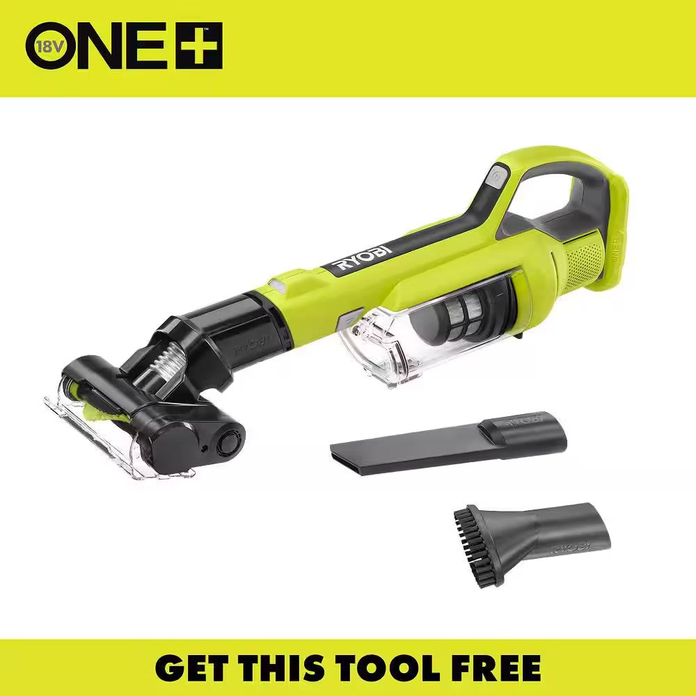 RYOBI ONE+ 18V Cordless Hand Vacuum with Powered Brush (Tool Only) - 406