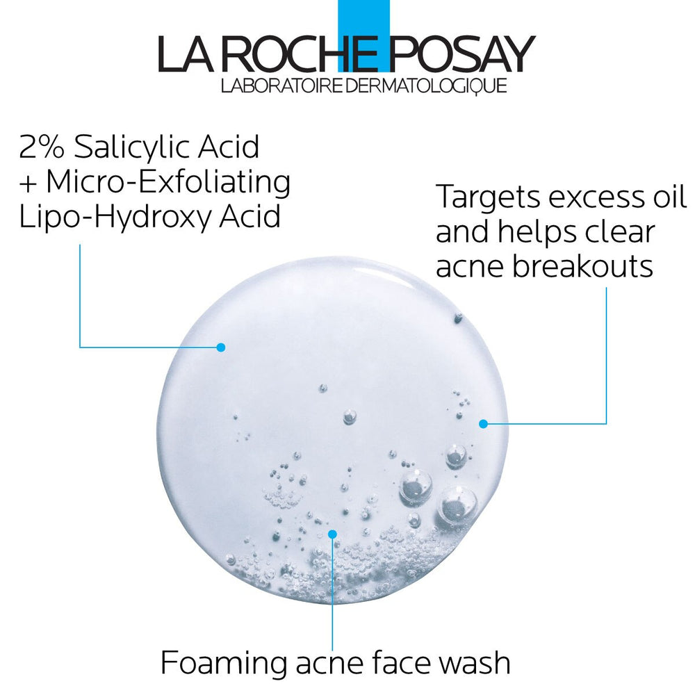 La Roche-Posay Effaclar Medicated Gel Face Cleanser, 6.76 OZ - K1 - 1395