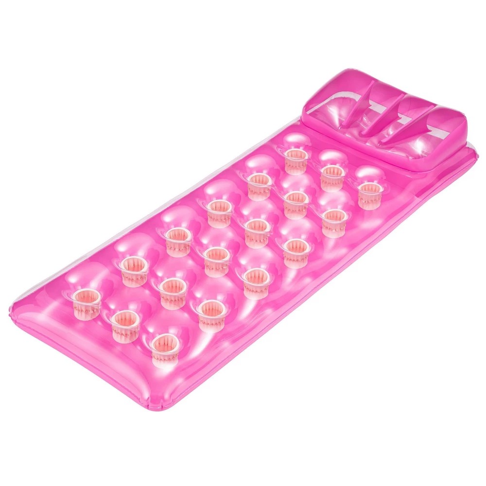 Pocket Lounge SMS Water Floats and Inflatables - Sun Squad  Pink: Pool Toy 1692