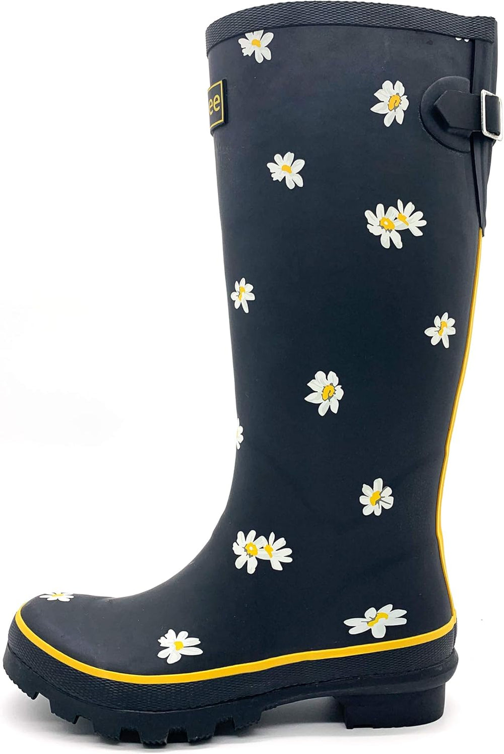 Rongee Bottes de pluie pour femmes imperm ables avec imprim  floral et boucle r glable 1394