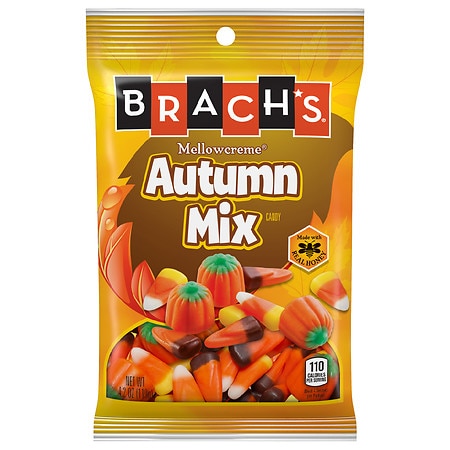 Brachs Halloween Autumn Mix 4.2 Oz Peg Bag (Qty: 24) - C42
