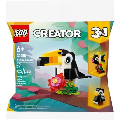 LEGO Creator 3 in 1 Tropical Toucan Building Set - G12 - 280