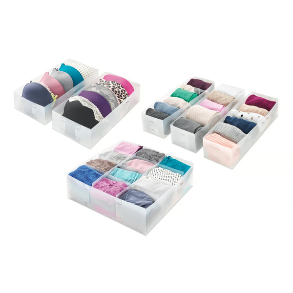 Whitmor Plastic Drawer Organizer Set -J6-0487