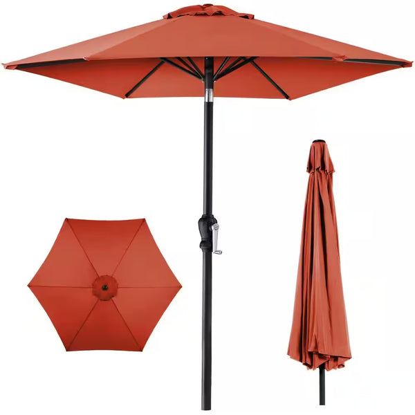10 ft. Market Tilt Patio Umbrella in Rust L89