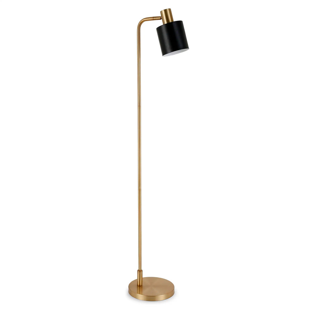 Hailey Home Thew 65-in Brass Standard Floor Lamp with Metal Shade - H9 - 1213