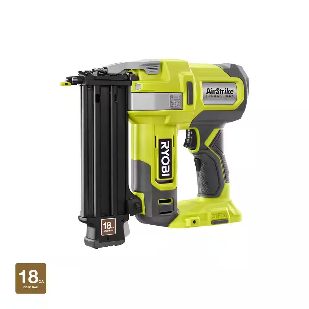 RYOBI ONE+ 18V 18-Gauge Cordless AirStrike Brad Nailer (Tool Only) - 372